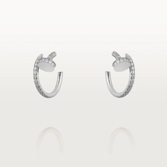 [Elowen Jewels]JUSTE EARRINGS 12.75MM SILVER DIAMOND