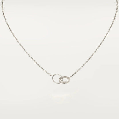 [Elowen Jewels]LOVE NECKLACE PINK GOLD AND SILVER