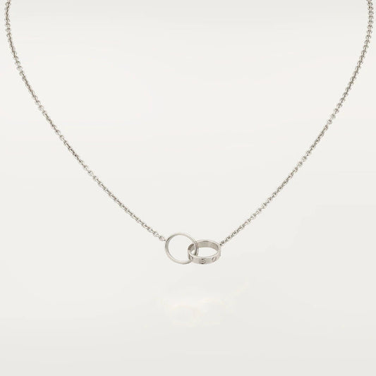 [Elowen Jewels]LOVE NECKLACE PINK GOLD AND SILVER