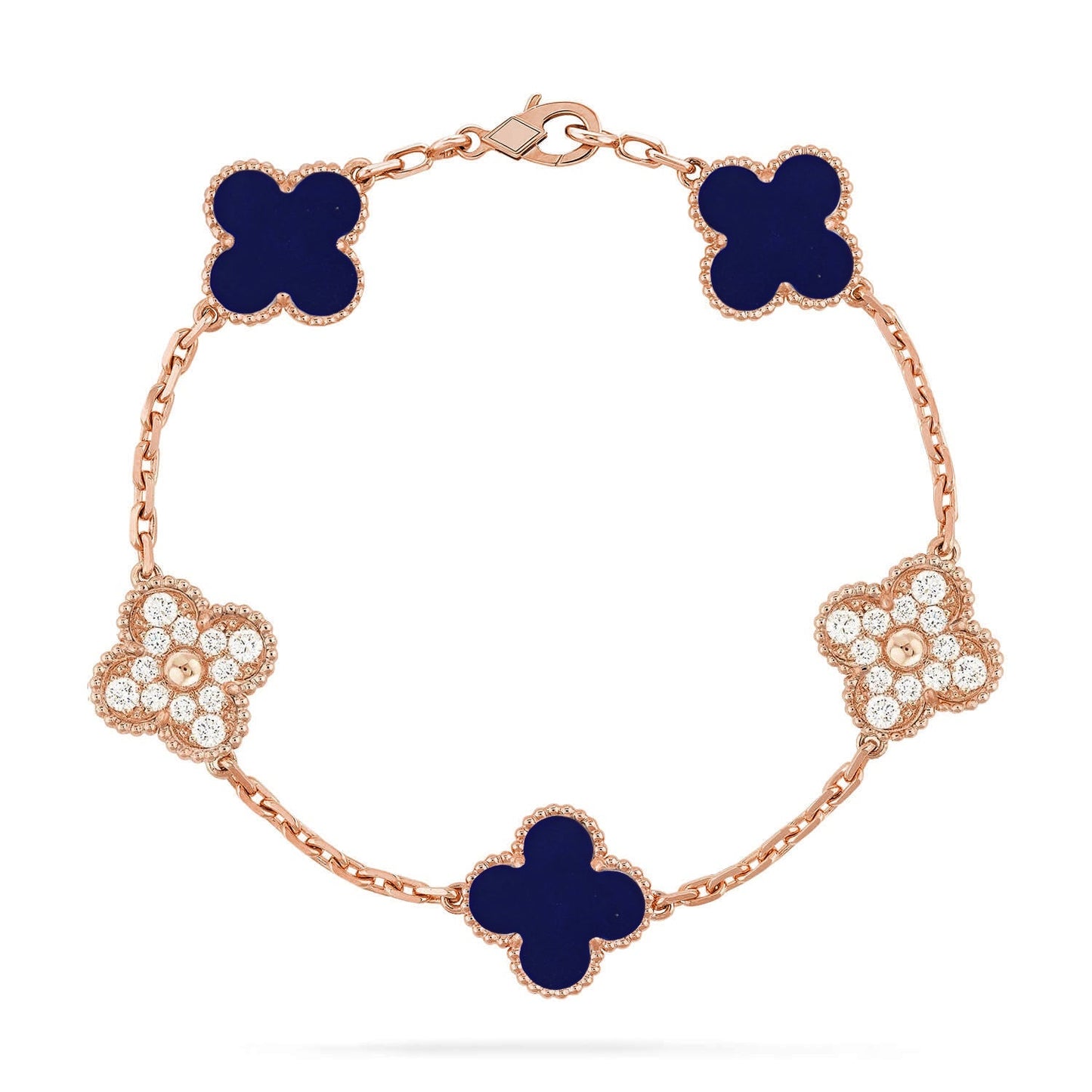 [Elowen Jewels]CLOVER 5 MOTIF LAPIS LAZULI BRACELET COLLECTION
