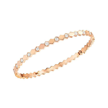 [Elowen Jewels]BEE LOVE PINK GOLD DIAMOND BRACELET