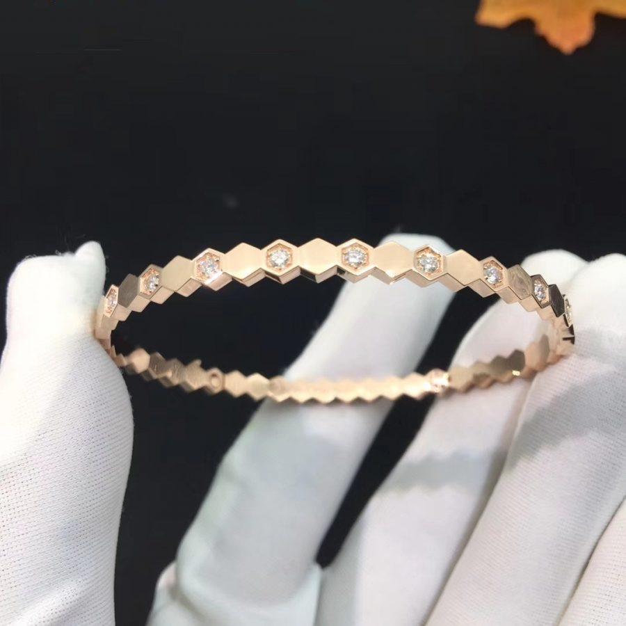 [Elowen Jewels]BEE LOVE PINK GOLD DIAMOND BRACELET