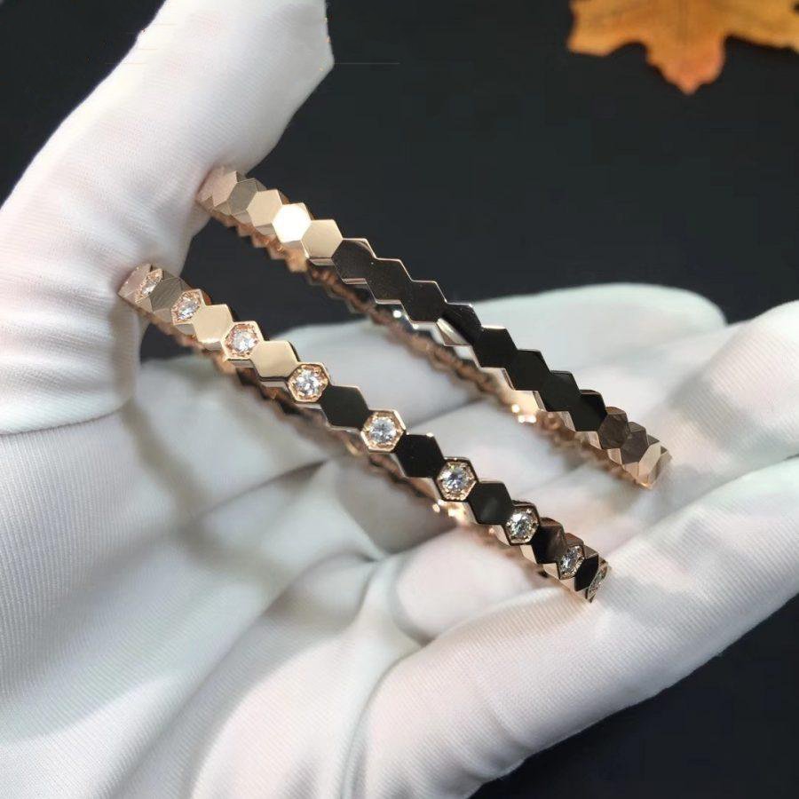 [Elowen Jewels]BEE LOVE PINK GOLD DIAMOND BRACELET