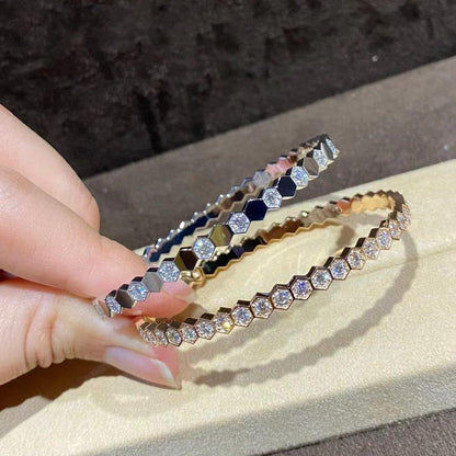 [Elowen Jewels]BEE LOVE GOLD BRACELET FULL DIAMOND