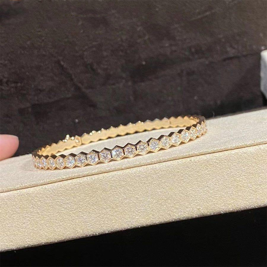 [Elowen Jewels]BEE LOVE GOLD BRACELET FULL DIAMOND