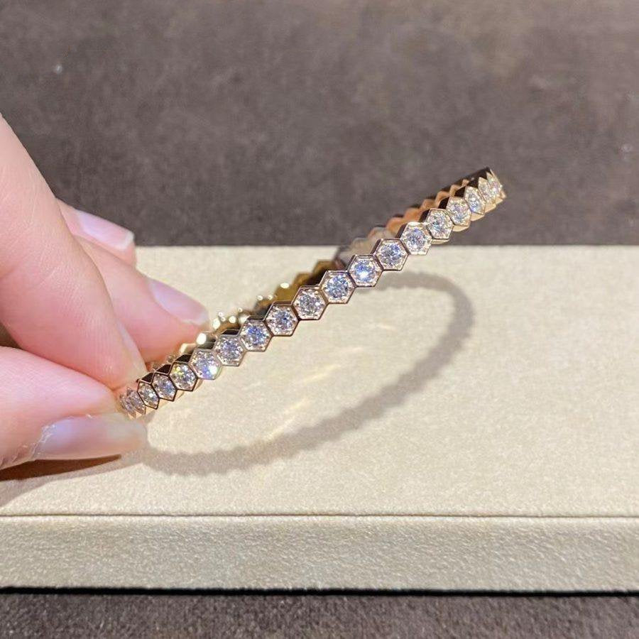 [Elowen Jewels]BEE LOVE GOLD BRACELET FULL DIAMOND