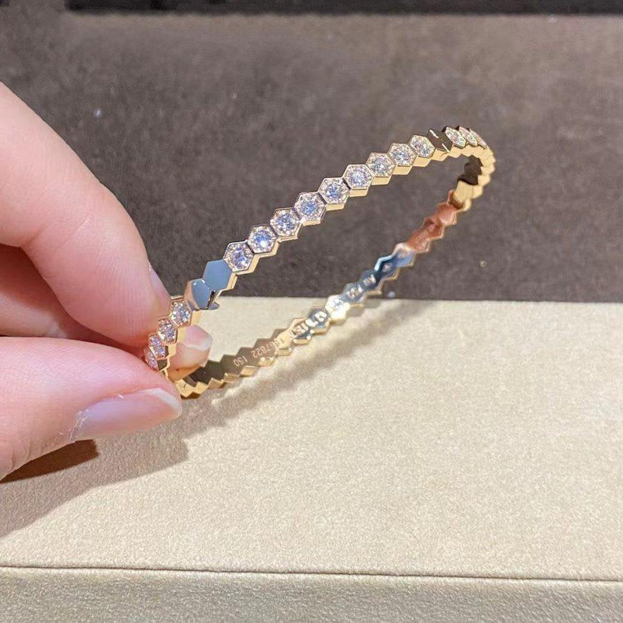 [Elowen Jewels]BEE LOVE GOLD BRACELET FULL DIAMOND