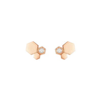 [Elowen Jewel]BEE LOVE PINK GOLD DIAMOND EARRINGS