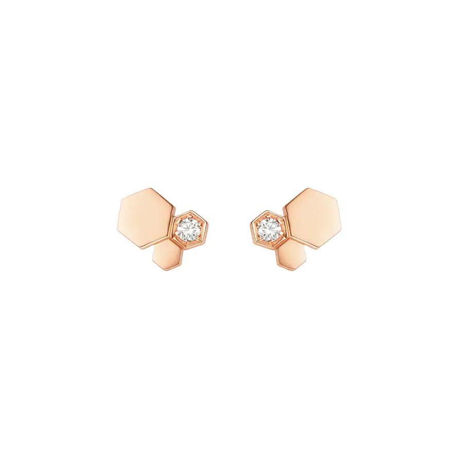 [Elowen Jewels]BEE LOVE PINK GOLD DIAMOND EARRINGS