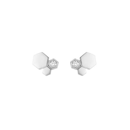 [Elowen Jewels]BEE LOVE SILVER DIAMOND EARRINGS