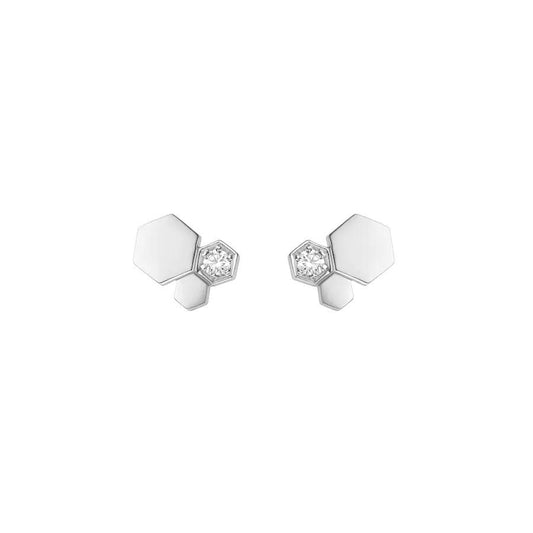 [Elowen Jewels]BEE LOVE SILVER DIAMOND EARRINGS