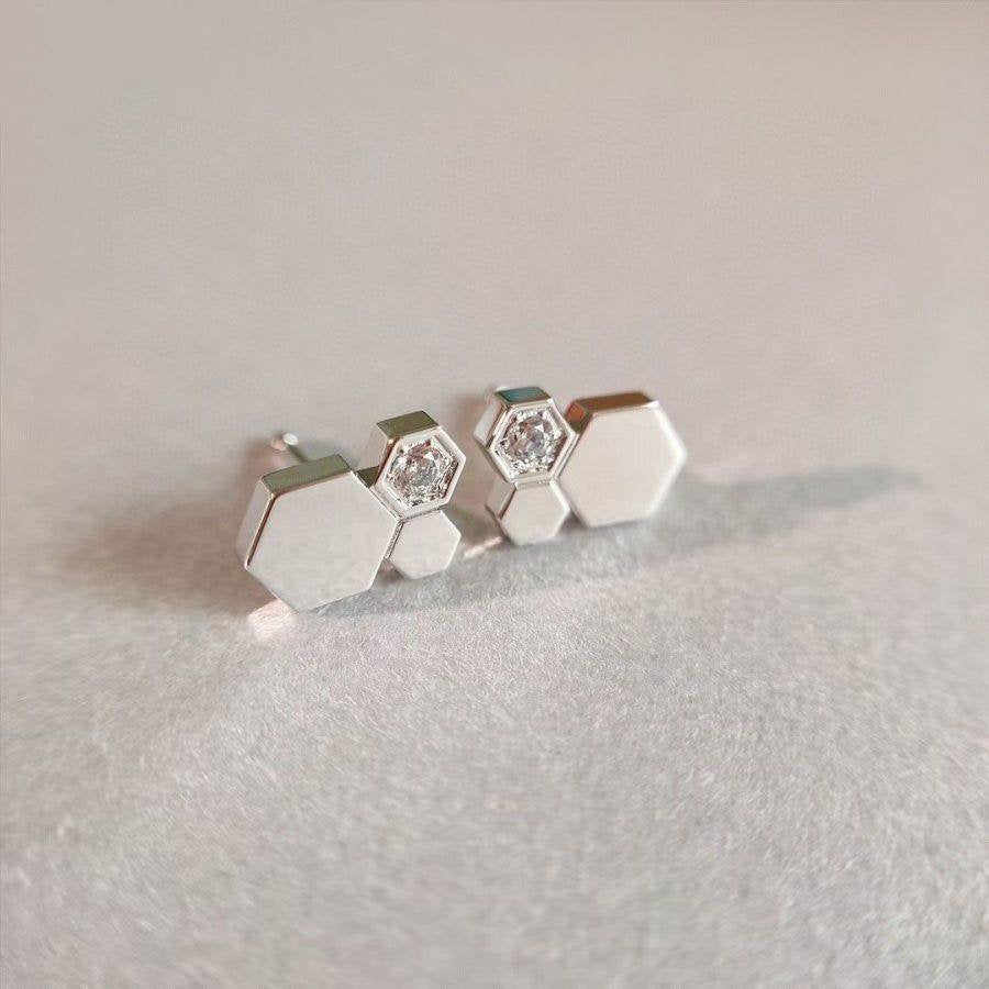 [Elowen Jewels]BEE LOVE SILVER DIAMOND EARRINGS