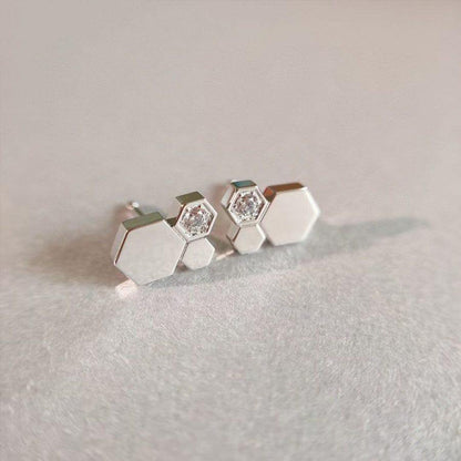 [Elowen Jewels]BEE LOVE SILVER DIAMOND EARRINGS