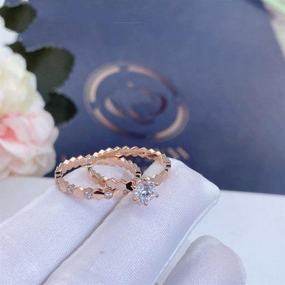 [Elowen Jewels]BEE LOVE RING PINK GOLD 1 DIAMOND