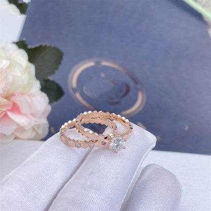 [Elowen Jewels]BEE LOVE RING PINK GOLD 1 DIAMOND