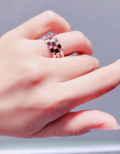 [Elowen Jewels]BEE LOVE RING PINK GOLD DIAMOND