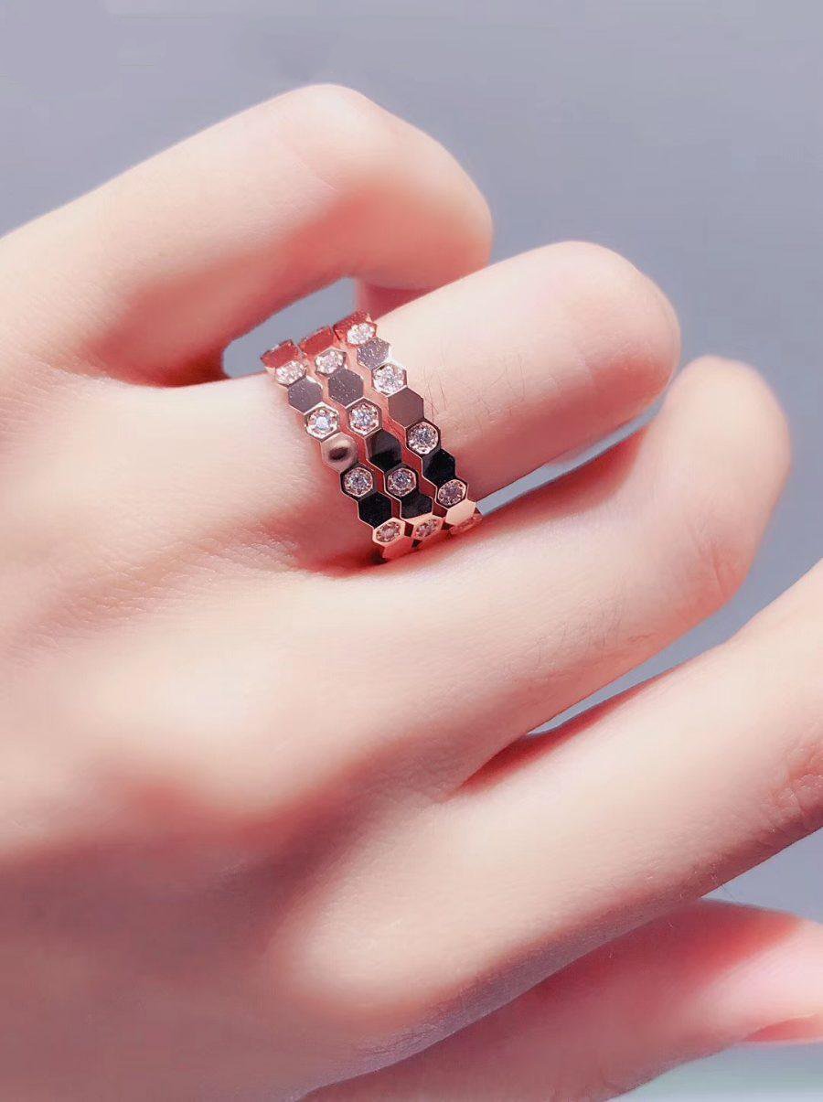 [Elowen Jewels]BEE LOVE RING PINK GOLD DIAMOND