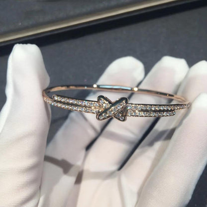 [Elowen Jewels]JEUX DE BRACELET DIAMONDS PINK GOLD