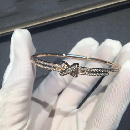 [Elowen Jewels]JEUX DE BRACELET DIAMONDS PINK GOLD