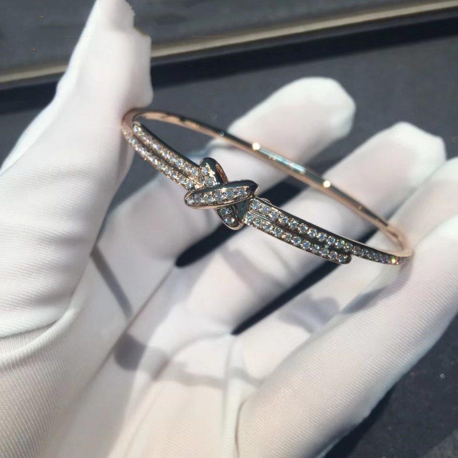 [Elowen Jewels]JEUX DE BRACELET DIAMONDS PINK GOLD