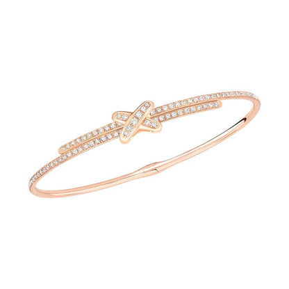 [Elowen Jewels]JEUX DE BRACELET DIAMONDS PINK GOLD
