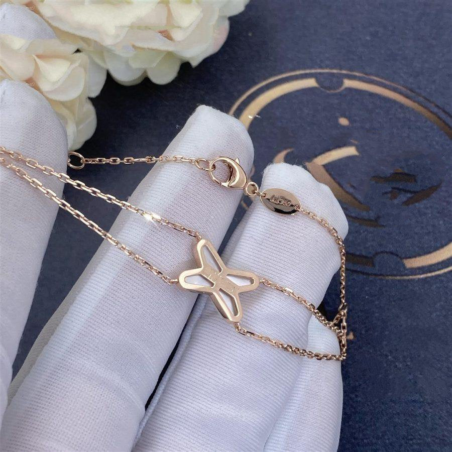 [Elowen Jewels]JEUX BRACELET WHITE MOP PINK GOLD 1 DIAMOND