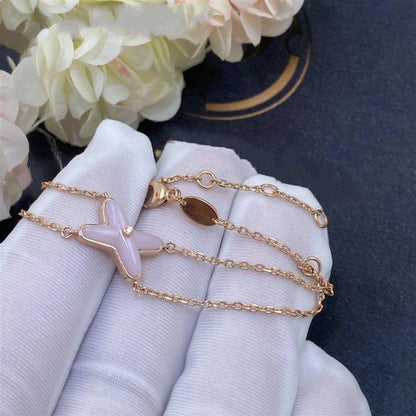 [Elowen Jewels]JEUX BRACELET PINK MOP PINK GOLD 1 DIAMOND