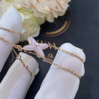 [Elowen Jewels]JEUX BRACELET PINK MOP PINK GOLD 1 DIAMOND
