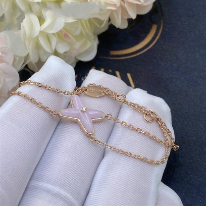 [Elowen Jewels]JEUX BRACELET PINK MOP PINK GOLD 1 DIAMOND