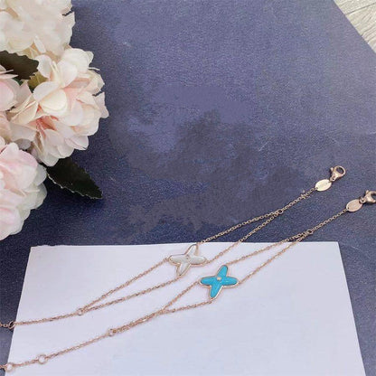 [Elowen Jewels]JEUX BRACELET TURQUOISE PINK GOLD 1 DIAMOND