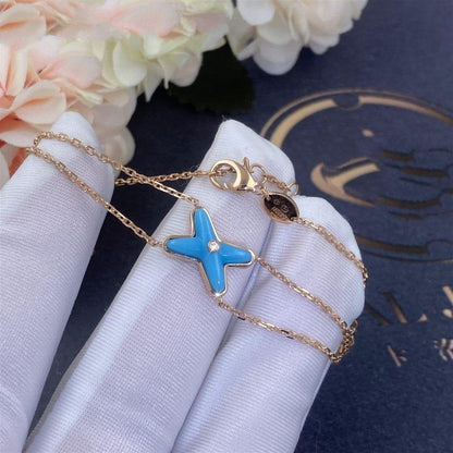 [Elowen Jewels]JEUX BRACELET TURQUOISE PINK GOLD 1 DIAMOND