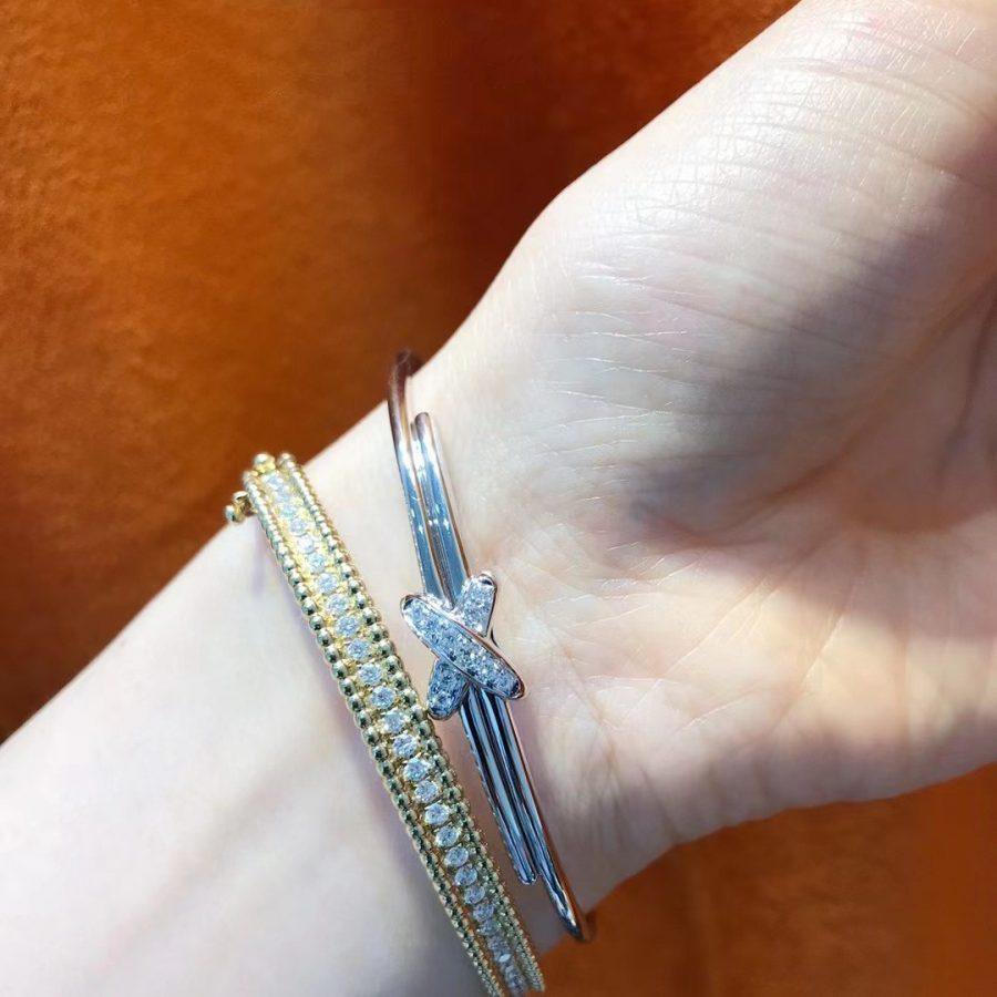 [Elowen Jewels]JEUX DE BRACELET SILVER DIAMONDS