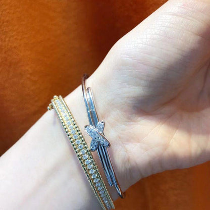 [Elowen Jewels]JEUX DE BRACELET SILVER DIAMONDS