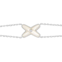[Elowen Jewel]JEUX BRACELET WHITE MOP SILVER 1 DIAMOND