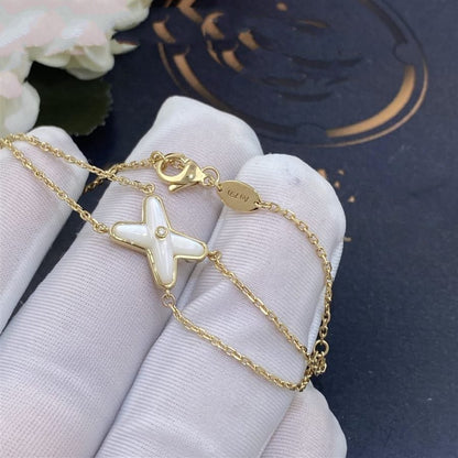 [Elowen Jewels]JEUX BRACELET WHITE MOP GOLD 1 DIAMOND