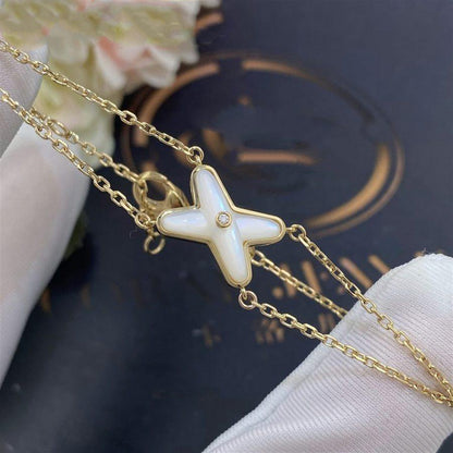 [Elowen Jewels]JEUX BRACELET WHITE MOP GOLD 1 DIAMOND