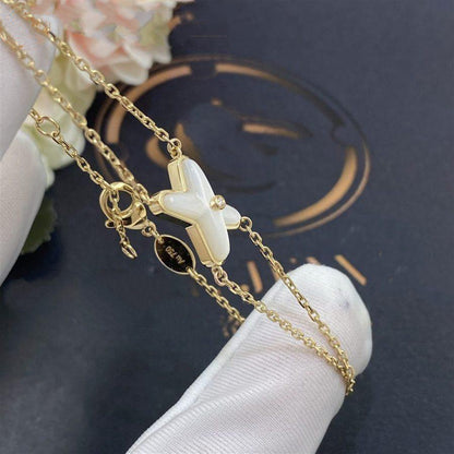 [Elowen Jewels]JEUX BRACELET WHITE MOP GOLD 1 DIAMOND