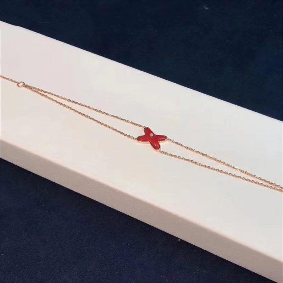 [Elowen Jewels]JEUX BRACELET CARNELIAN PINK GOLD 1 DIAMOND