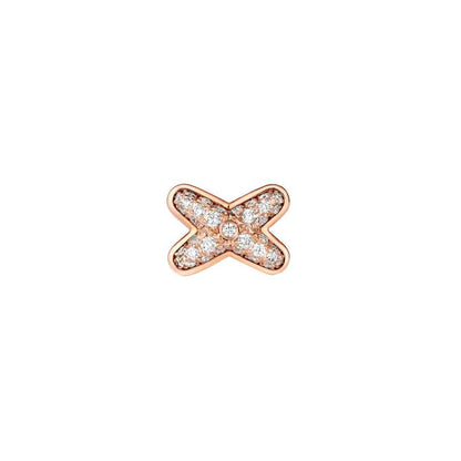 [Elowen Jewels]JEUX DE PINK GOLD DIAMOND EARRINGS