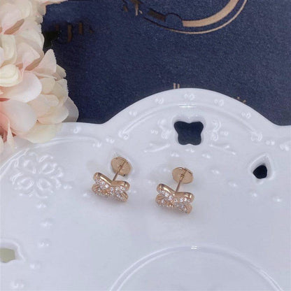 [Elowen Jewels]JEUX DE PINK GOLD DIAMOND EARRINGS
