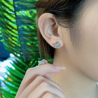 [Elowen Jewels]JEUX DE SILVER DIAMOND EARRINGS
