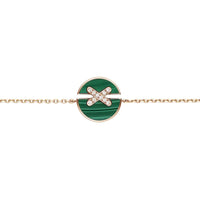 [Elowen Jewel]JEUX DE BRACELET MALACHITE PINK GOLD DIAMONDS