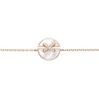 [Elowen Jewel]JEUX DE BRACELET MOP PINK GOLD DIAMONDS