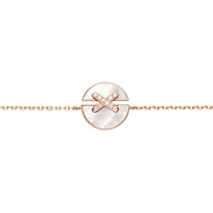 [Elowen Jewels]JEUX DE BRACELET MOP PINK GOLD DIAMONDS