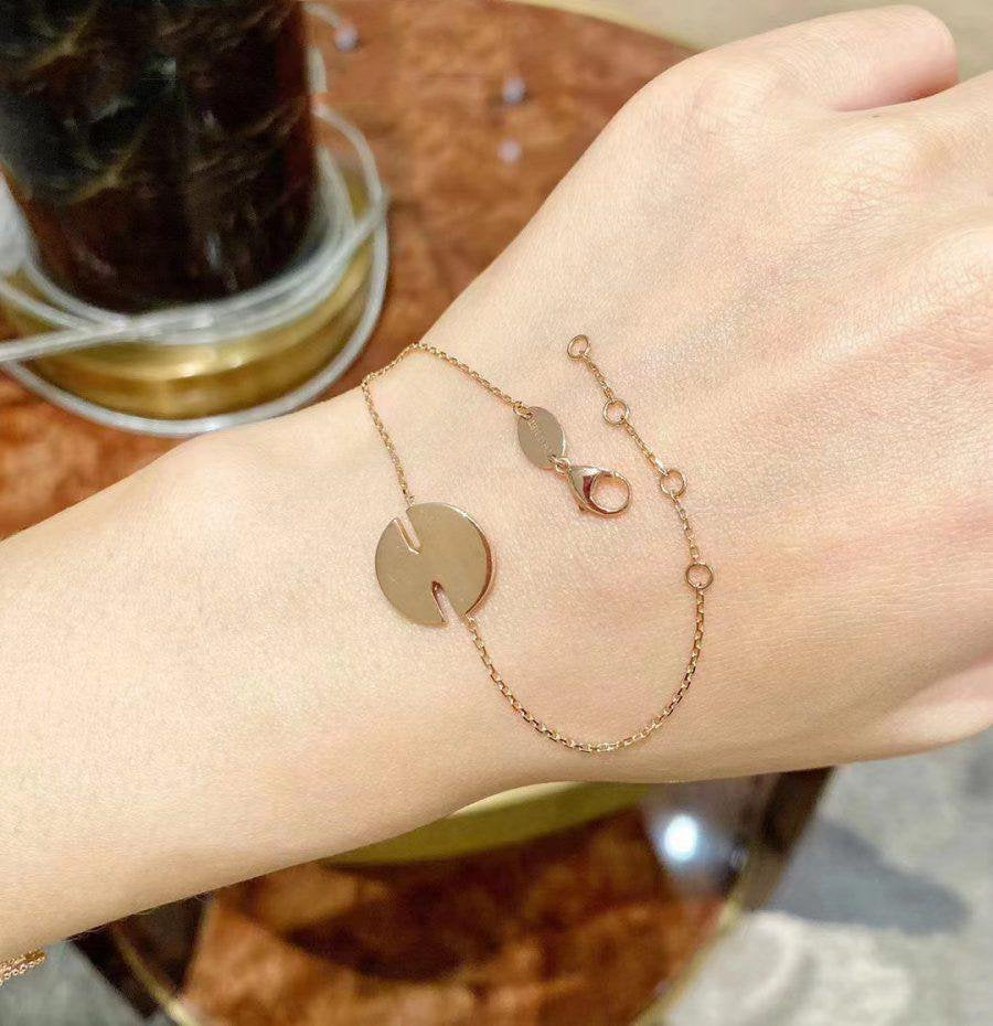 [Elowen Jewels]JEUX DE BRACELET MOP PINK GOLD DIAMONDS