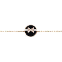 [Elowen Jewel]JEUX DE BRACELET ONYX PINK GOLD DIAMOND