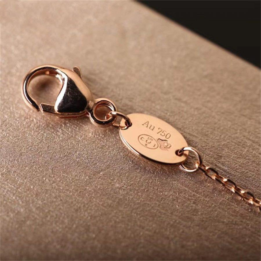 [Elowen Jewels]Hollow Design Four-Leaf Clover Flower Shape Bracelet