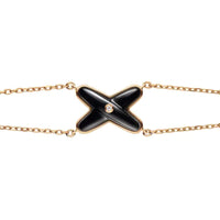 [Elowen Jewel]JEUX BRACELET ONYX PINK GOLD 1 DIAMOND