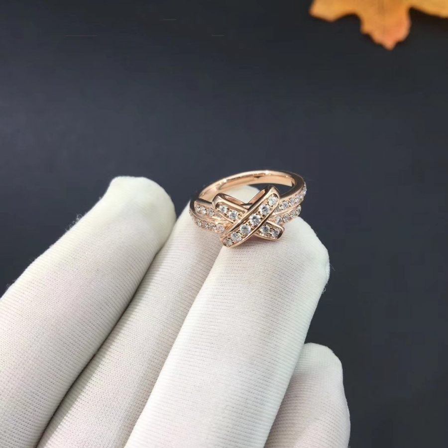 [Elowen Jewels]JEUX DE RING PINK GOLD DIAMOND