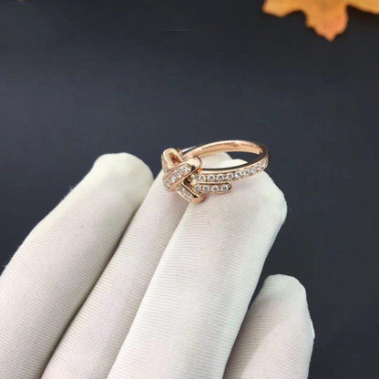 [Elowen Jewels]JEUX DE RING PINK GOLD DIAMOND